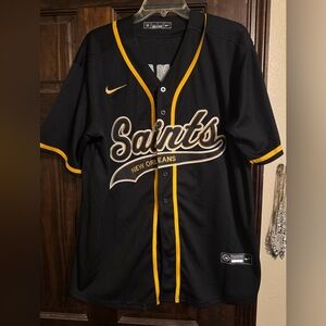 Nike Black and Gold New Orleans Saints Jersey